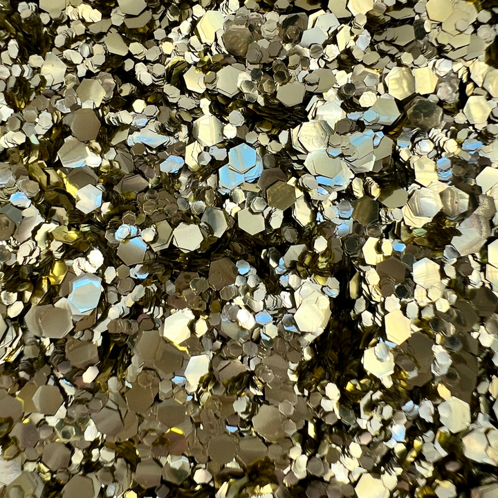 Gold blend of biodegradable glitter