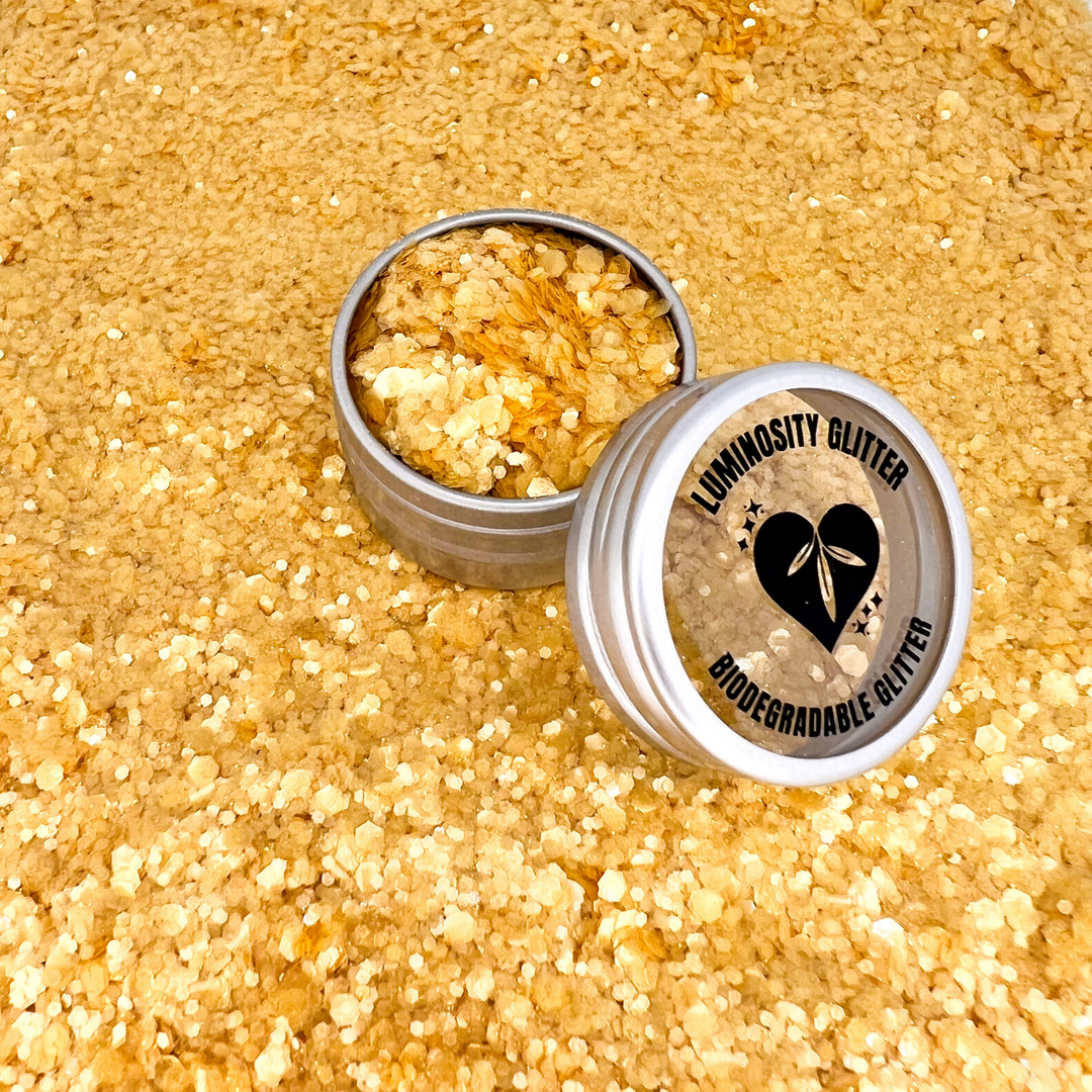 Honey gold blend of 100% plastic free biodegradable glitter