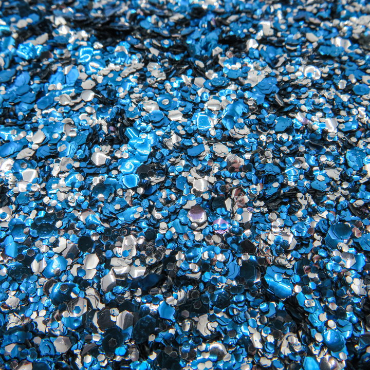 Moon river eco glitter mix of blue and silver biodegradable glitter