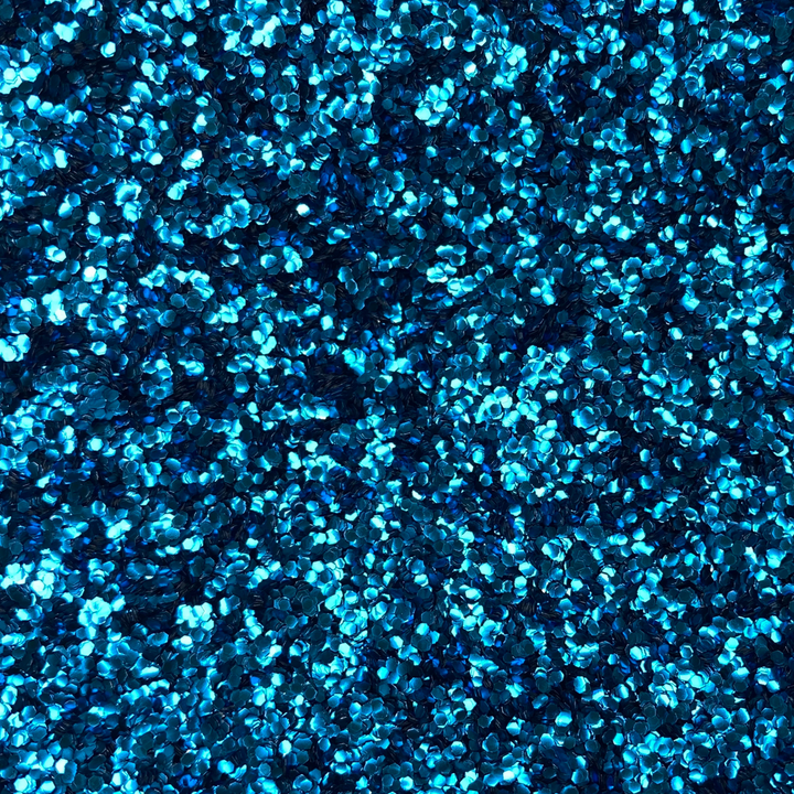 Blue chunky cosmetic glitter by Luminosity Glitter