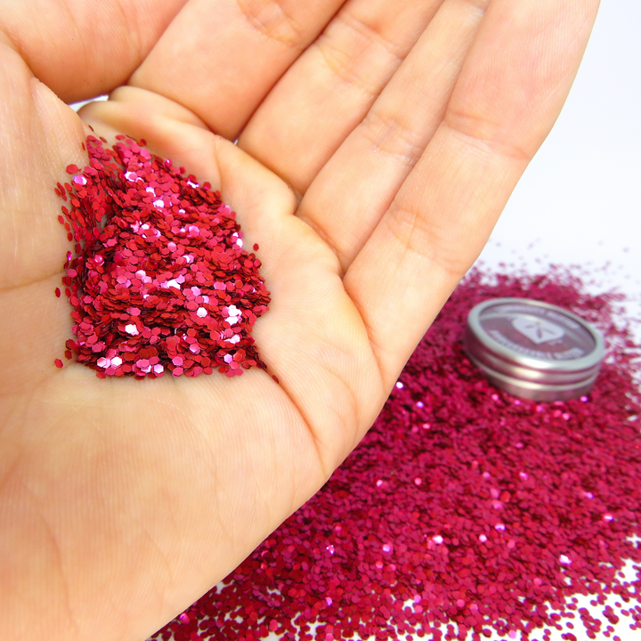 Wholesale blush red chunky glitter by Luminosity Glitter