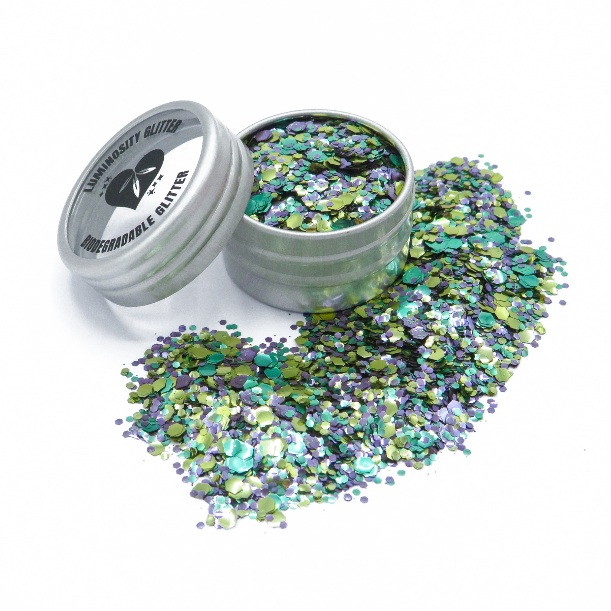 Dragonfly Bioglitter mix by Luminosity Glitter is proven to biodegrade quickly and safely in a natural freshwater environment