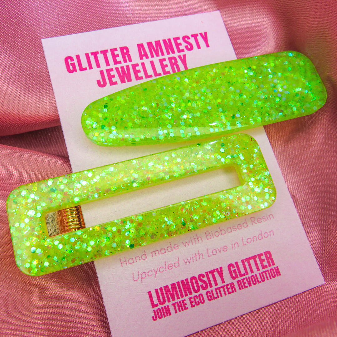 Glitter Hair Clips - Limelon