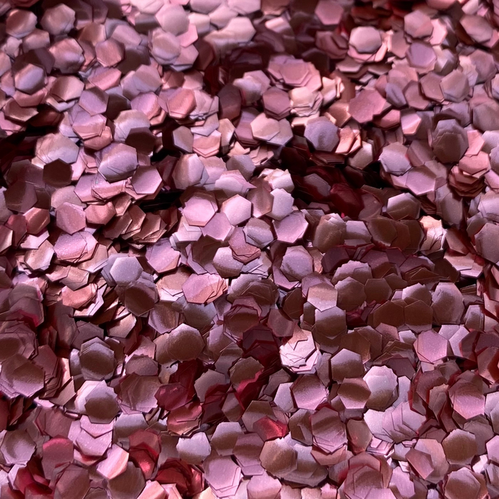 Pink ultra chunky bioglitter is proven to biodegrade in a natural freshwater environment