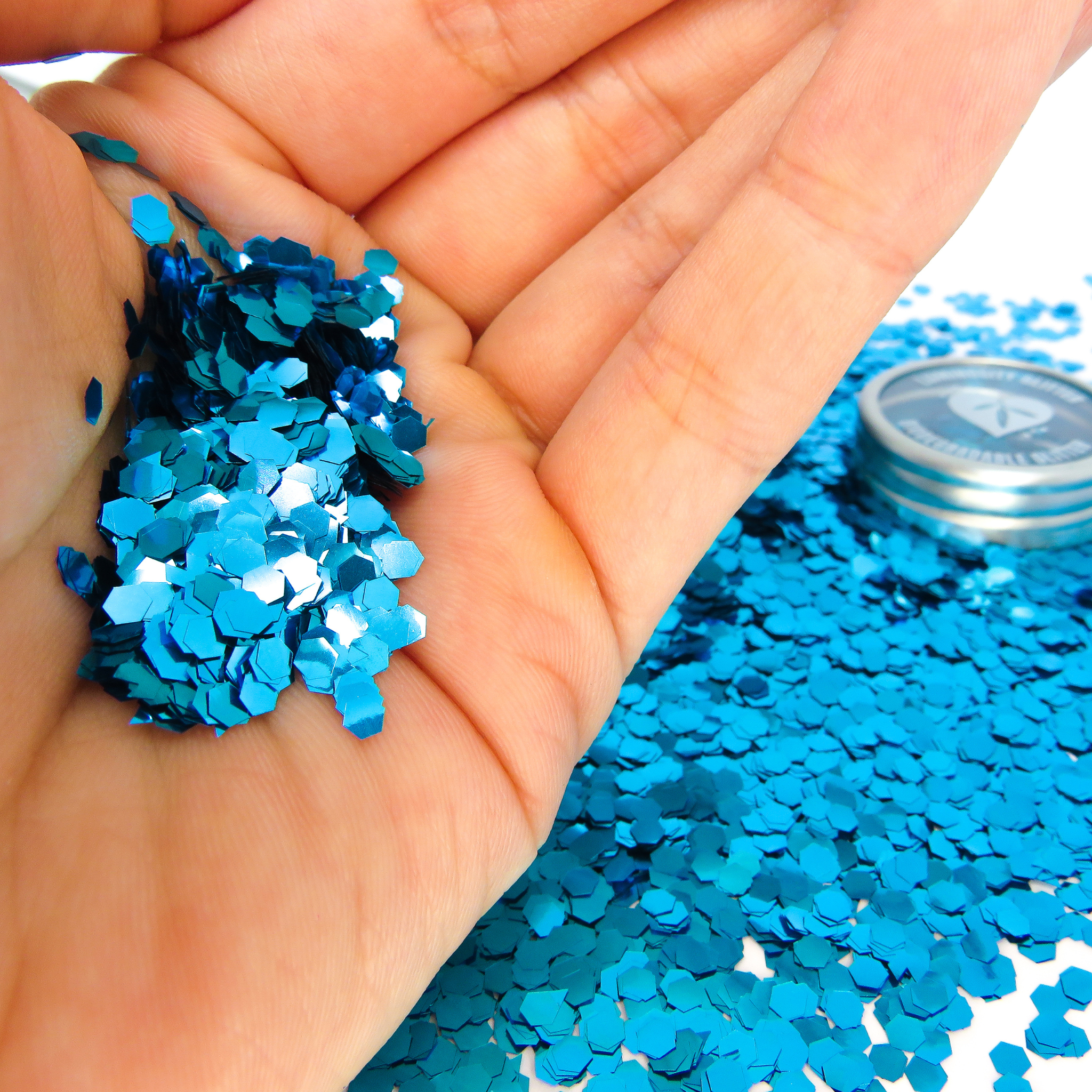 Sky blue ultra chunky biodegradable glitter