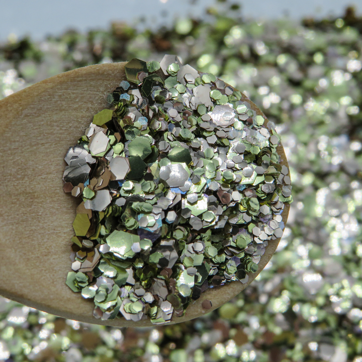 Starburst mix of eco glitter for face and body