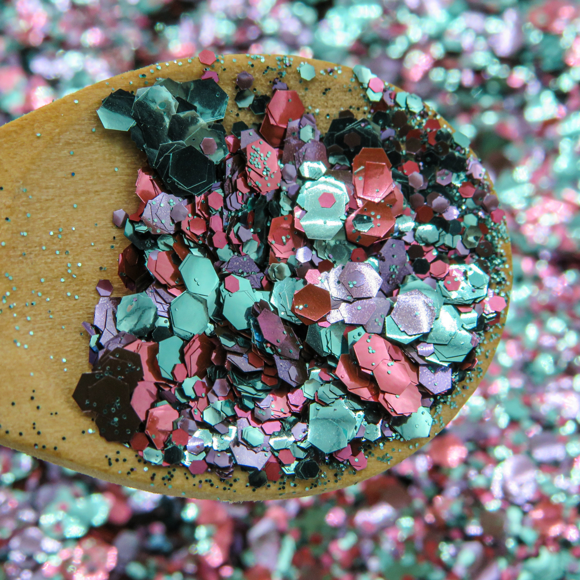 Utopia glitter mix. Made from fine, chunky and ultra chunky eco friendly cosmetic glitter.