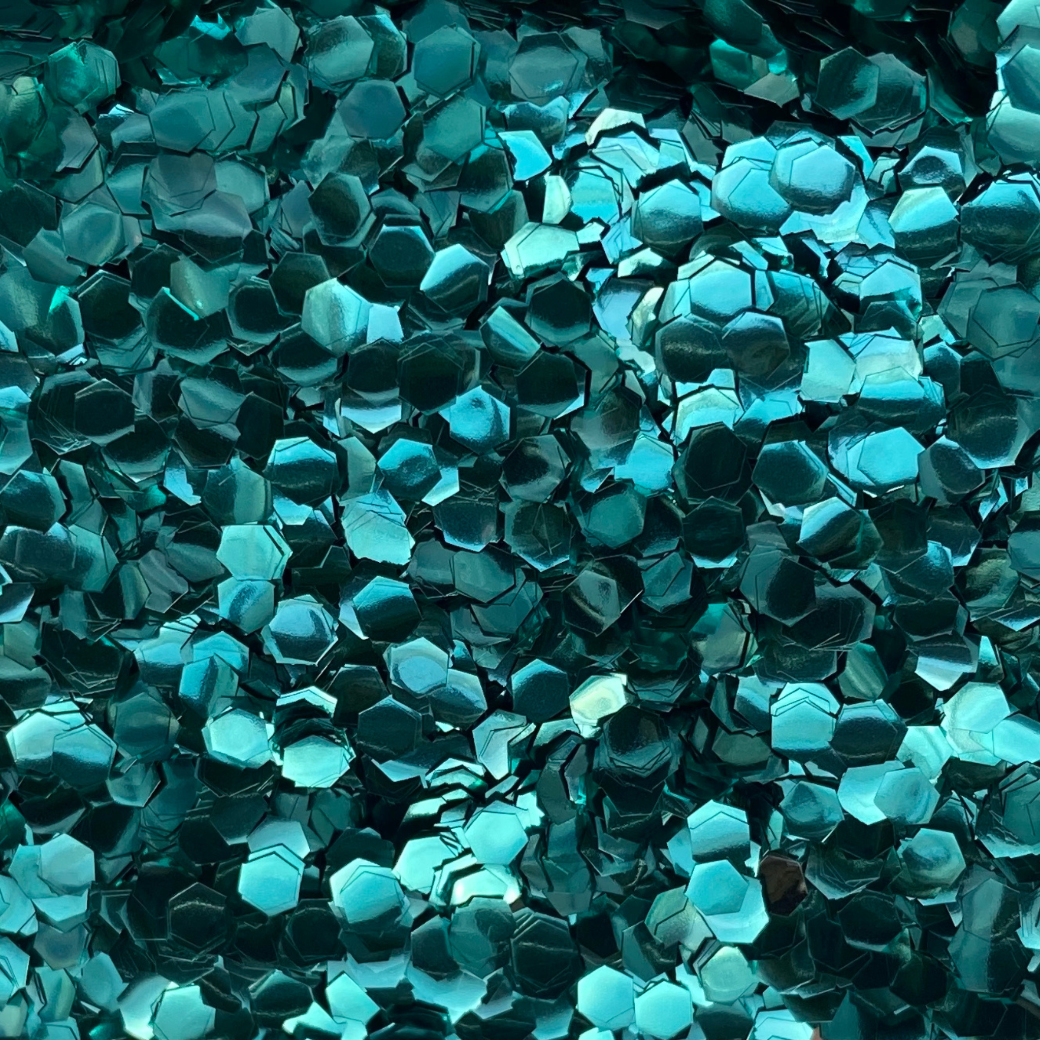 Ultra chunky turquoise biodegradable glitter by Luminosity Glitter